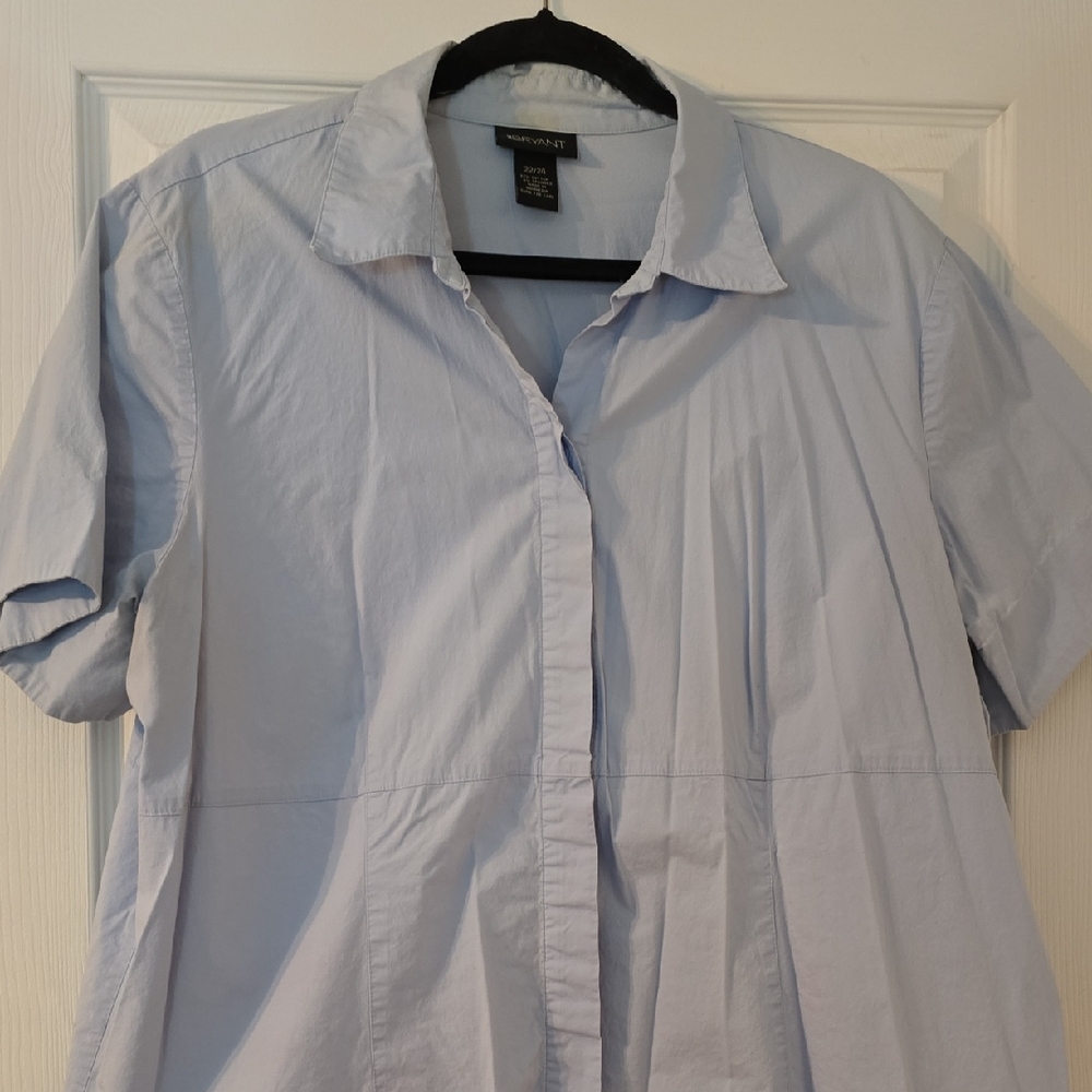 Lane Bryant Light Blue Button Down Shirt
